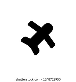 flight vector icon. flight sign on white background. flight icon for web and app
