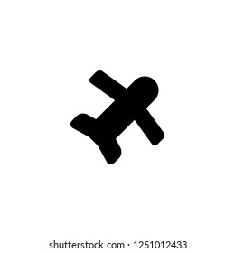 flight vector icon. flight sign on white background. flight icon for web and app