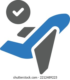 flight  Vector illustration on a transparent background. Premium quality symmbols. Glyphs vector icons for concept and graphic design.