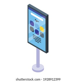 Flights program icon. Isometric of flights program vector icon for web design isolated on white background