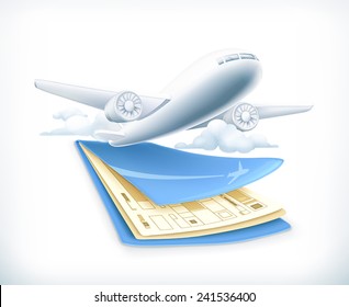 Flights, vector illustration