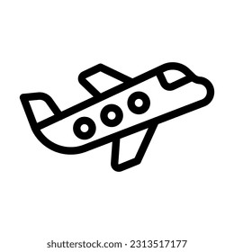 Flights Vector Thick Line Icon For Personal And Commercial Use.
