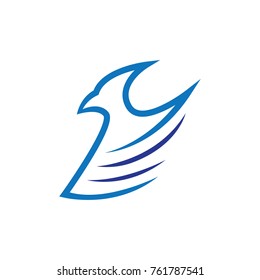 fligth logo vector design, bird logo