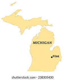 Flint, Michigan Locate Map