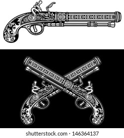 Flintlock Antique Pistol