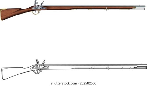 Flintlock Muzzle Loader Musket