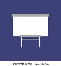 Volcar el tablero en fondo azul, ilustración vectorial, icono, símbolo,
