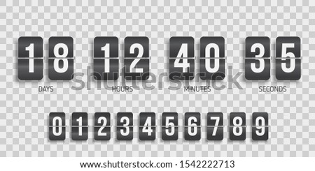 Flip board under constuction page. Isolated on transparent background