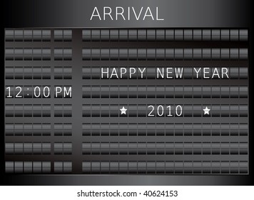 Flip board year 2010. For more cool vectors see my gallery.