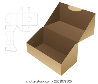 Faltschachtel und verriegelte Punktstempel und 3D-Muster