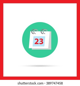 Flip calendar icon
