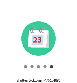 Flip calendar icon