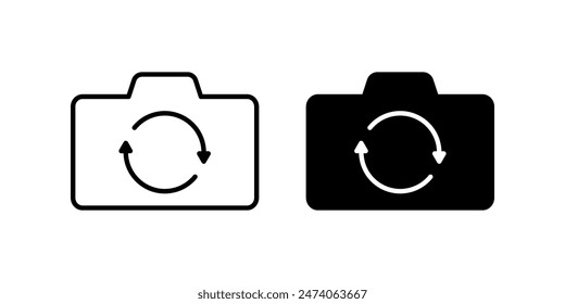 Flip camera icon. for mobile concept and web design. vector illustration