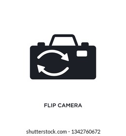 flip camera isolated icon. simple element illustration from electronic stuff fill concept icons.