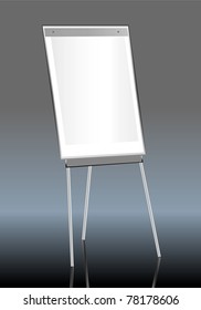 flip chart, free copy space, vector