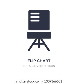 flip chart icon on white background. Simple element illustration from Education concept. flip chart icon symbol design.