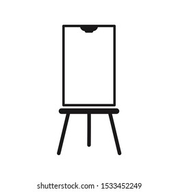 Flip Chart Icon On White Background. Element For Design