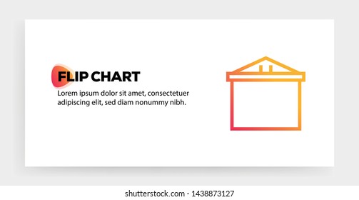 FLIP CHART AND ILLUSTRATION ICON CONCEPT