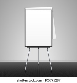 Flip chart. Vector.