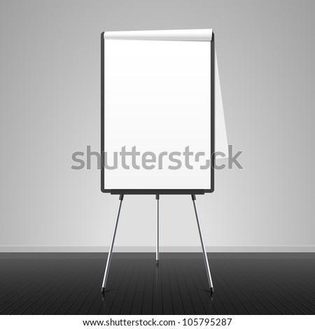 Flip chart. Vector.