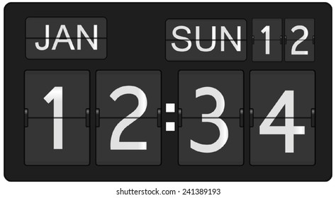 Flip Clock And Calendar