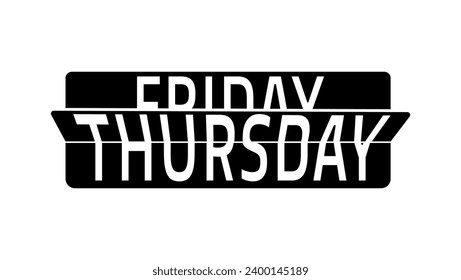 Flip Clock Mostrar cambio de semana de jueves a viernes