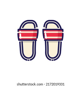 Ilustración vectorial del icono lineal del deslizador de volante - Icono de vacaciones de verano