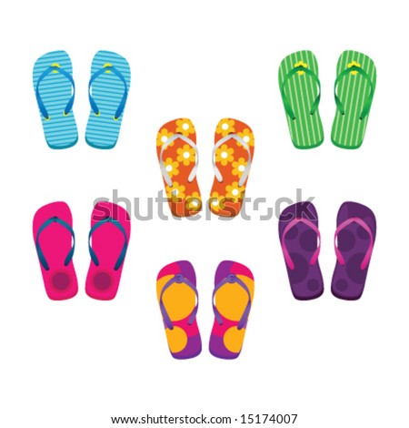 Flip Flop Stock Vector (Royalty Free) 15174007 - Shutterstock