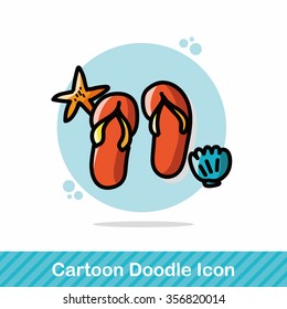 flip flop color doodle