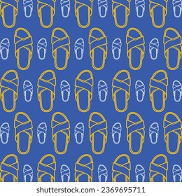 Farbige Flip-Flop-Muster, schöner Hintergrund, Vektorgrafik
