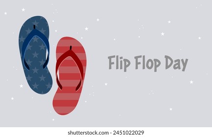 Flip Flop Day. Summer background with flip flops