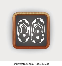 flip flop doodle drawing