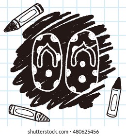 flip flop doodle drawing