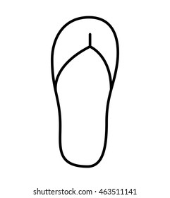 flip flop element icon vector illustration design