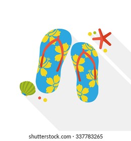 flip flop flat icon