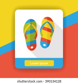flip flop flat icon