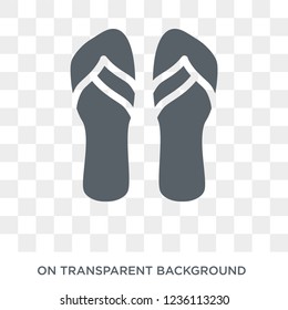 Flip flop icon. Flip flop design concept from  collection. Simple element vector illustration on transparent background.