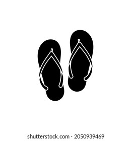 Flip flop icon design illustration template vector