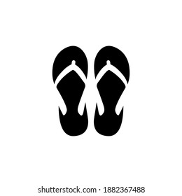 Flip flop icon design template vector isolated illustration