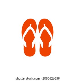 Flip flop icono plantilla de diseño vector ilustración aislada