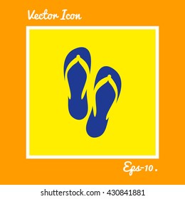 Flip Flop Icon. Eps-10.