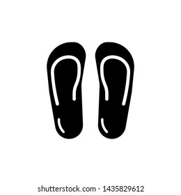 Flip flop icon. Foot ware. New trendy art style flip flop vector illustration.