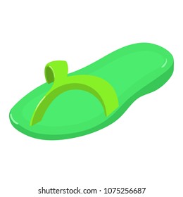 Flip flop icon. Isometric illustration of flip flop vector icon for web