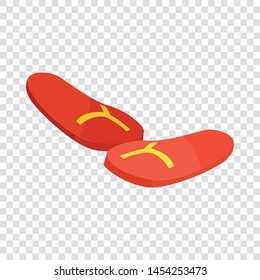 Flip flop icon. Isometric illustration of flip flop vector icon for web