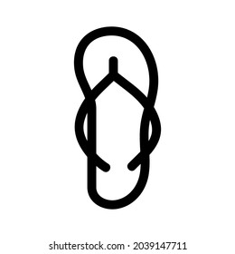 flip flop icon or logo isolated sign symbol vector illustration - high quality black style vector icons
