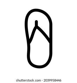 Flip-Flop-Symbol oder Logo einzeln auf Zeichen, Vektorgrafik - hochwertige Vektorsymbole im schwarzen Stil
