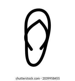 flip flop icon or logo isolated sign symbol vector illustration - high quality black style vector icons

