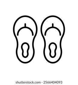 Flip Flop icon. Summer icon design. vector graphic