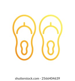 Flip Flop icon. Summer icon design. vector graphic