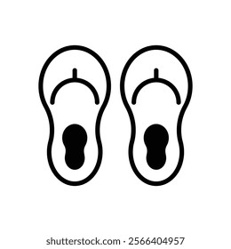 Flip Flop icon. Summer icon design. vector graphic